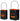 Metal jack-o-lantern containers with handles; black finish with orange glow, Special T merchandise in two sizes.