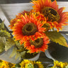 Supreme Sunflower Bush Orange 22" - Silk