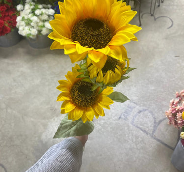Supreme Sunflower Spray Yellow 36" - Uncategorized Silk