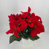Evergreen Home and Floral Red Poinsettias in Mache - Artificial Flora