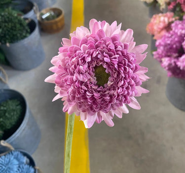 AmBest Chrysanthemum Stem Lavender 18.5" - Artificial Flowering Plants Silk