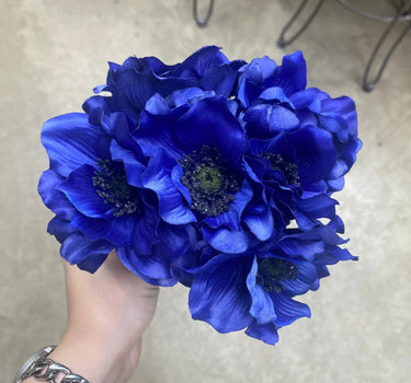 Allstate Anemone Bundle X6 Blue 12" - Uncategorized Silk