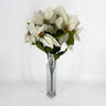 GSC Velvet Poinsettia White Bush x7 - Artificial Flowering Plants Silk
