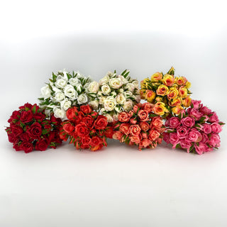 Rose Bundle Yellow 12"