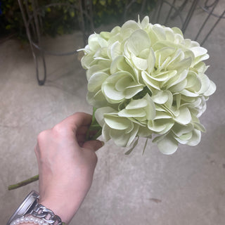 Hydrangea Spray Light Green 19"