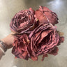 Allstate Rose/Hydrangea Bouquet Burgundy 11" - Silk