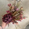Le Fleur Peony Eucalyptus Bundle Burgundy 22" - Uncategorized Silk