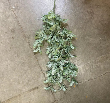 Le Fleur Swan Fern Hanging Bush 30" - Artificial Non-Flowering Plants Silk