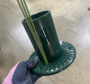 Cemetery/Outdoor Plastic Vase with Stakes 6"