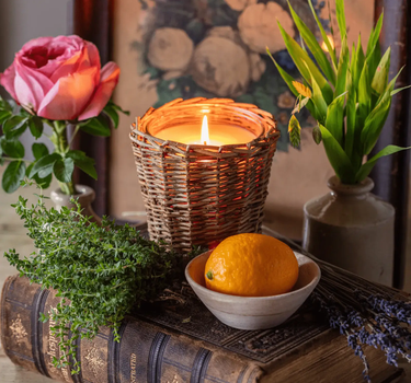 Porch View English Rose & Thyme Candle - Candles Candles/Fragrance