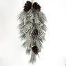 Le Fleur Snow Pine Teardrop 30" - Garlands Silk