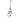 Le Fleur Bell Spray Silver/Black 30" - Uncategorized Silk