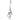 Le Fleur Bell Spray Silver/Black 30" - Uncategorized Silk