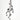 Le Fleur Bell Spray Silver/Black 30" - Uncategorized Silk