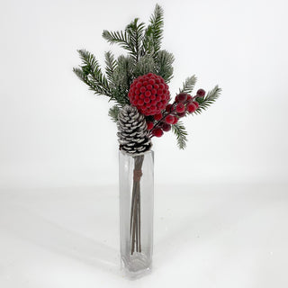 Berry/Cone/Pine Bouquet 18"