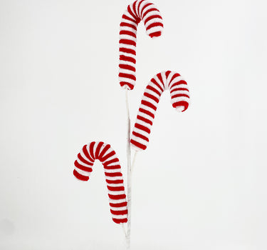Candy Cane Stake Spray 24''