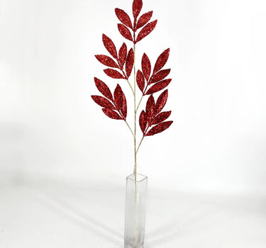Supreme Bay Leaf Spray Red 31.5'' - Uncategorized Silk