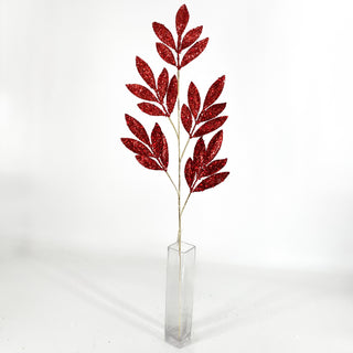 Bay Leaf Spray Red 31.5''