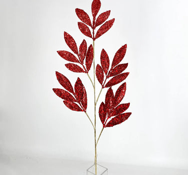 Supreme Bay Leaf Spray Red 31.5'' - Uncategorized Silk