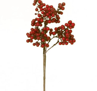 CRI Berry Pick Red 13.5" - Artificial Non-Flowering Plants Silk