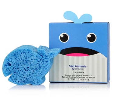 Spongelle Sea Animal Sponge Walter Whale - Bath & Body Bath & Body