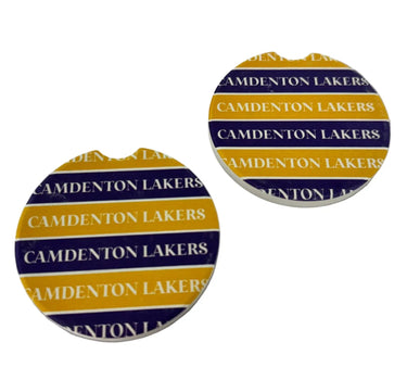 Sincere Surroundings Lakers Car Coaster S/2 - Coasters Merchandise