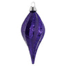 Vickerman Plum Candy Glitter Swirl Drop Ornament 8'' - Holiday Ornaments Merchandise