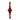 Vickerman Red Shiny Finial Ornament 41" - Merchandise