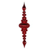Vickerman Red Shiny Finial Ornament 41" - Merchandise