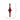 Vickerman Red Shiny Finial Ornament 41" - Merchandise