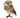 Speckled Feather Standing Owl 9"