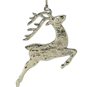 Aluminum Prancing Deer Ornament 6"