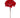 Crystal Encrusted Hydrangea Stem Red 24"