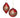 Glass Cardinal/Holly Ornament - (2 Styles Available) 4-5.5"