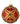 Regency Red/Gold Glass Jewel Fleur Ornament (2 Asst) 4-6" - Holiday Ornaments Merchandise