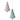Regency Glass Frosting Tree Ornament (2 Asst) 5" - Holiday Ornaments Merchandise