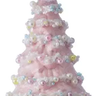 Regency Glass Frosting Tree Ornament (2 Asst) 5" - Holiday Ornaments Merchandise