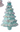 Regency Glass Frosting Tree Ornament (2 Asst) 5" - Holiday Ornaments Merchandise