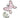 Regency Jewel Butterfly Pendant Ornament Pink-Silver 3" - Holiday Ornaments Merchandise