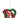 Resin Cardinal Love Bird in Heart Ornament 4"