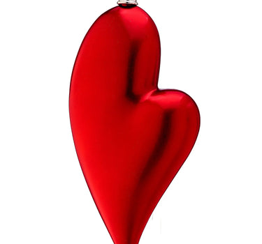 Red Modern Heart Finial 18"