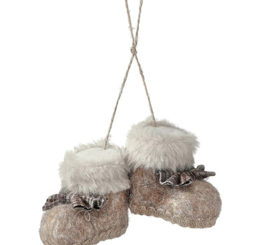 Felt Pair of Snow Boots Ornament 3"