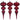 Vickerman Red Swirl Finial Ornament 6/Asst 8" - Holiday Ornaments Merchandise