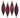 Vickerman Burgundy Drop Ornament 8/Bx 5.5" - Merchandise