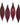 Vickerman Burgundy Drop Ornament 8/Bx 5.5" - Merchandise