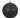 Vickerman Black Glitter Ball Ornament 4" (Bag of 6) - Holiday Ornaments Merchandise