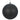 Vickerman Black Glitter Ball Ornament 4" (Bag of 6) - Holiday Ornaments Merchandise