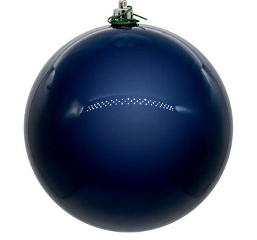 Vickerman UV Pearl Ball Ornament Midnight Blue 4" (Bag of 6) - Holiday Ornaments Merchandise
