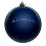 Vickerman UV Pearl Ball Ornament Midnight Blue 4" (Bag of 6) - Holiday Ornaments Merchandise