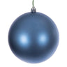 Vickerman UV Denim Blue Matte Ball Ornament 4" (6/Bag) - Holiday Ornaments Merchandise